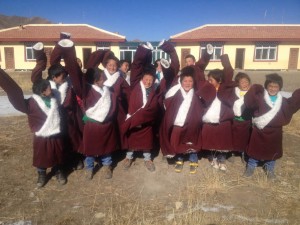 Monks in warm robes